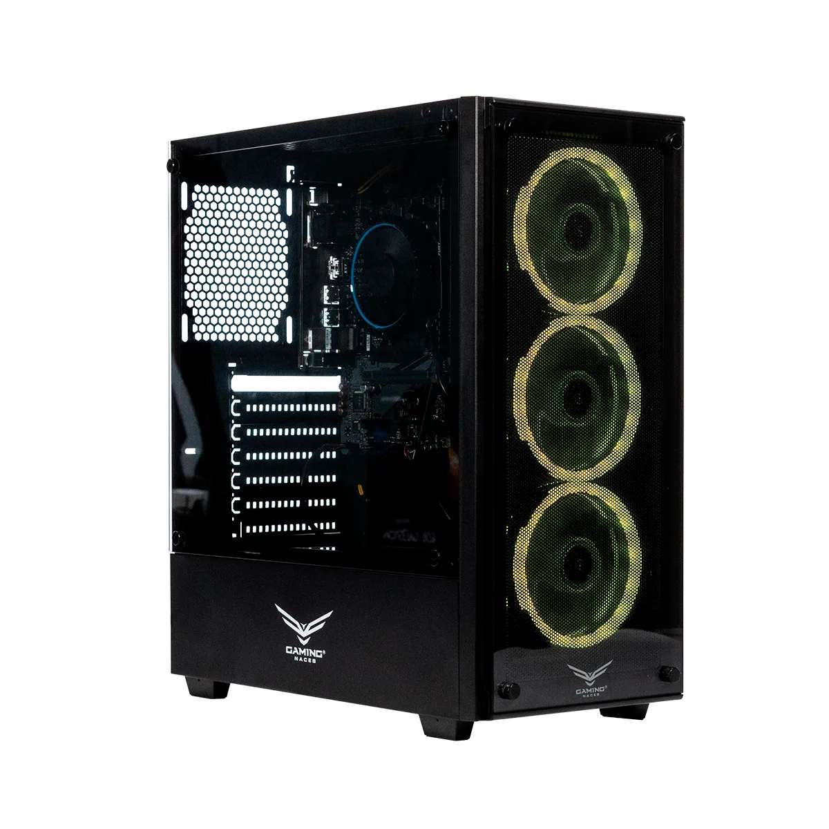 PC Gamer Naceb Technology NA-INTI312-SCOUT, Intel Core i3-12100, 8 GB DDR4-SDRAM, 480 GB SSD, Win 11 Pro, Negro