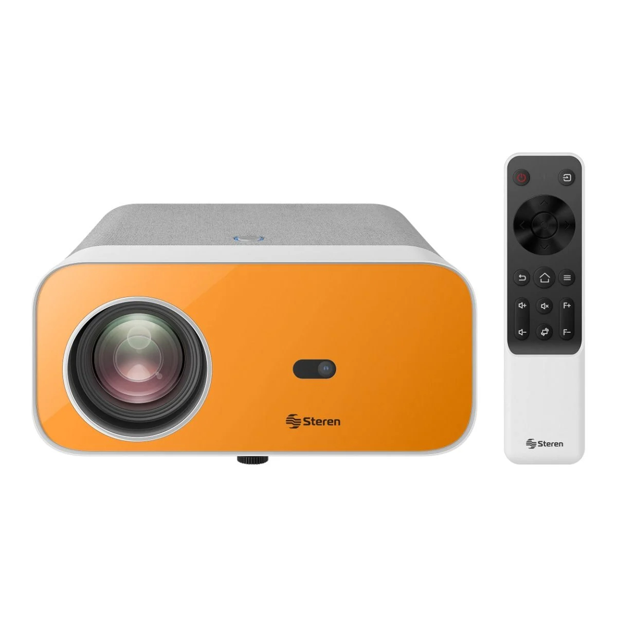 Steren PRO-4000 video proyector Proyector de alcance estándar 300 lúmenes ANSI 1080p (1920x1080) Gris, Naranja, Blanco
