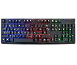 BRobotix 841581 teclado Juego USB QWERTY Negro