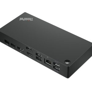 Lenovo 40AY0090US base para laptop o replicador de puertos Alámbrico USB 3.2 Gen 1 (3.1 Gen 1) Type-C Negro