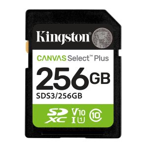 Kingston Technology 256 GB SDXC Canvas Select Plus Gen3 150 MB/s C10 UHS-I U1 V10