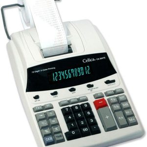 Celica CA-304TS calculadora Escritorio Calculadora de impresión Negro, Blanco
