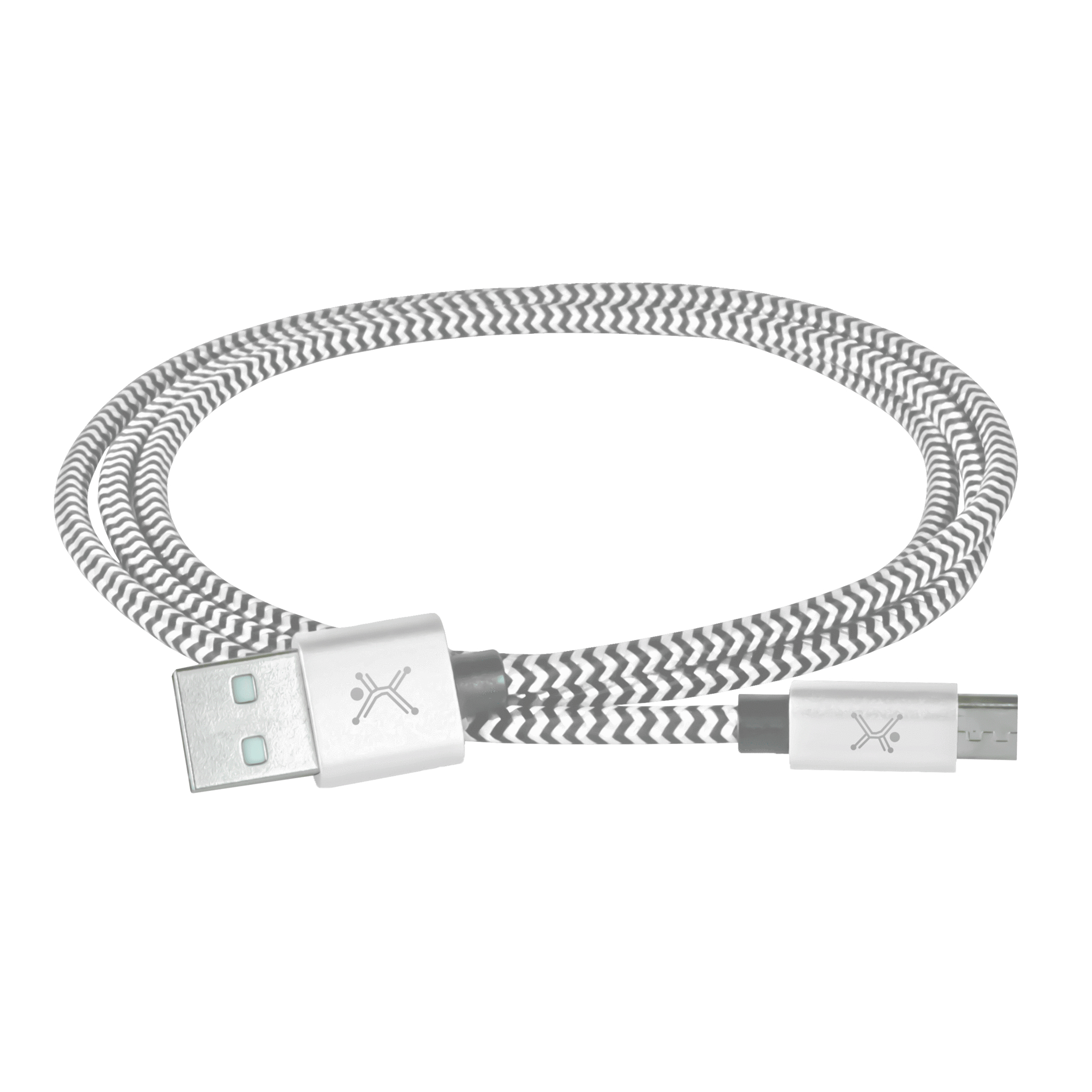 Perfect Choice PC-101680 cable USB USB 2.0 1 m Micro-USB A USB A Blanco, Gris