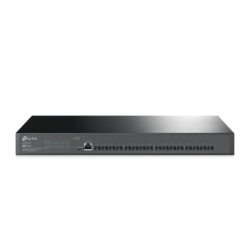 TP-Link JetStream TL-SX3016F dispositivo de redes Gestionado L2+/L3 Negro