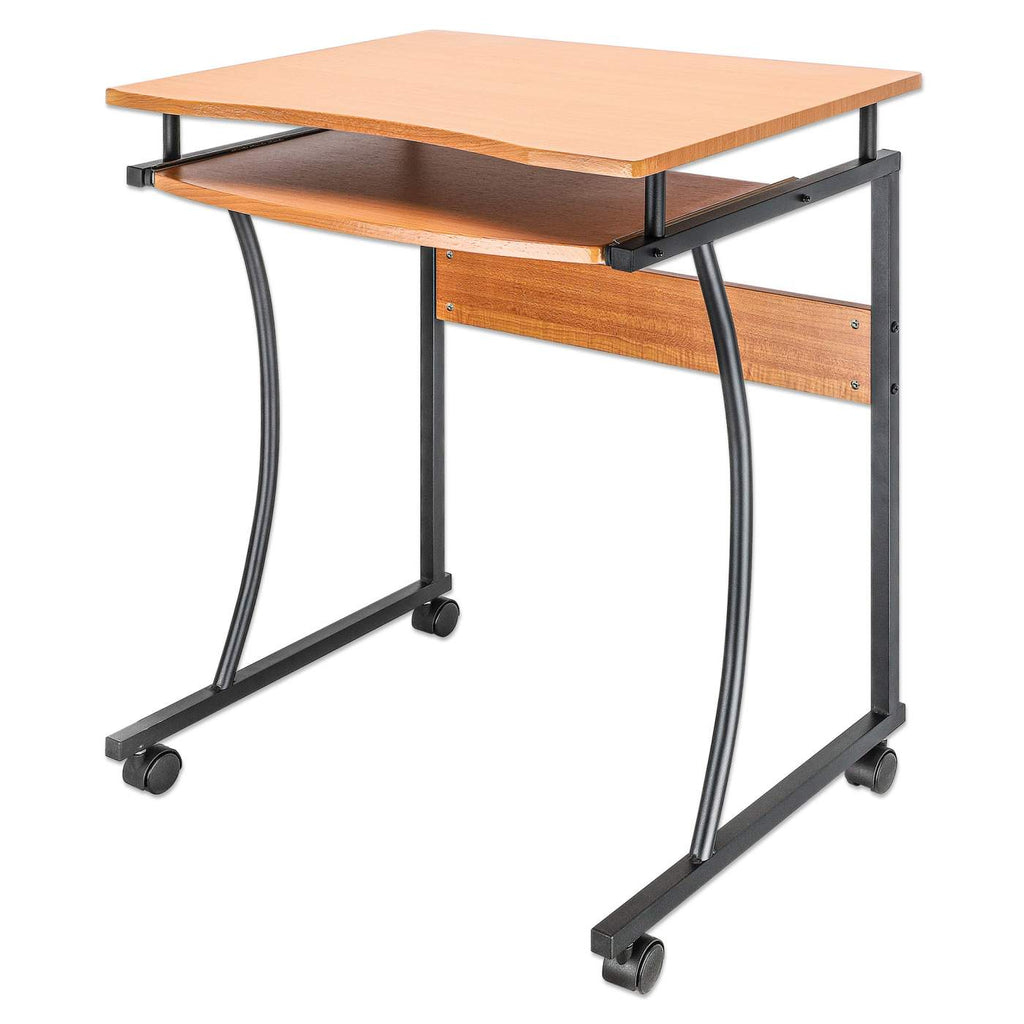 Manhattan Escritorio compacto con bandeja deslizable para teclado