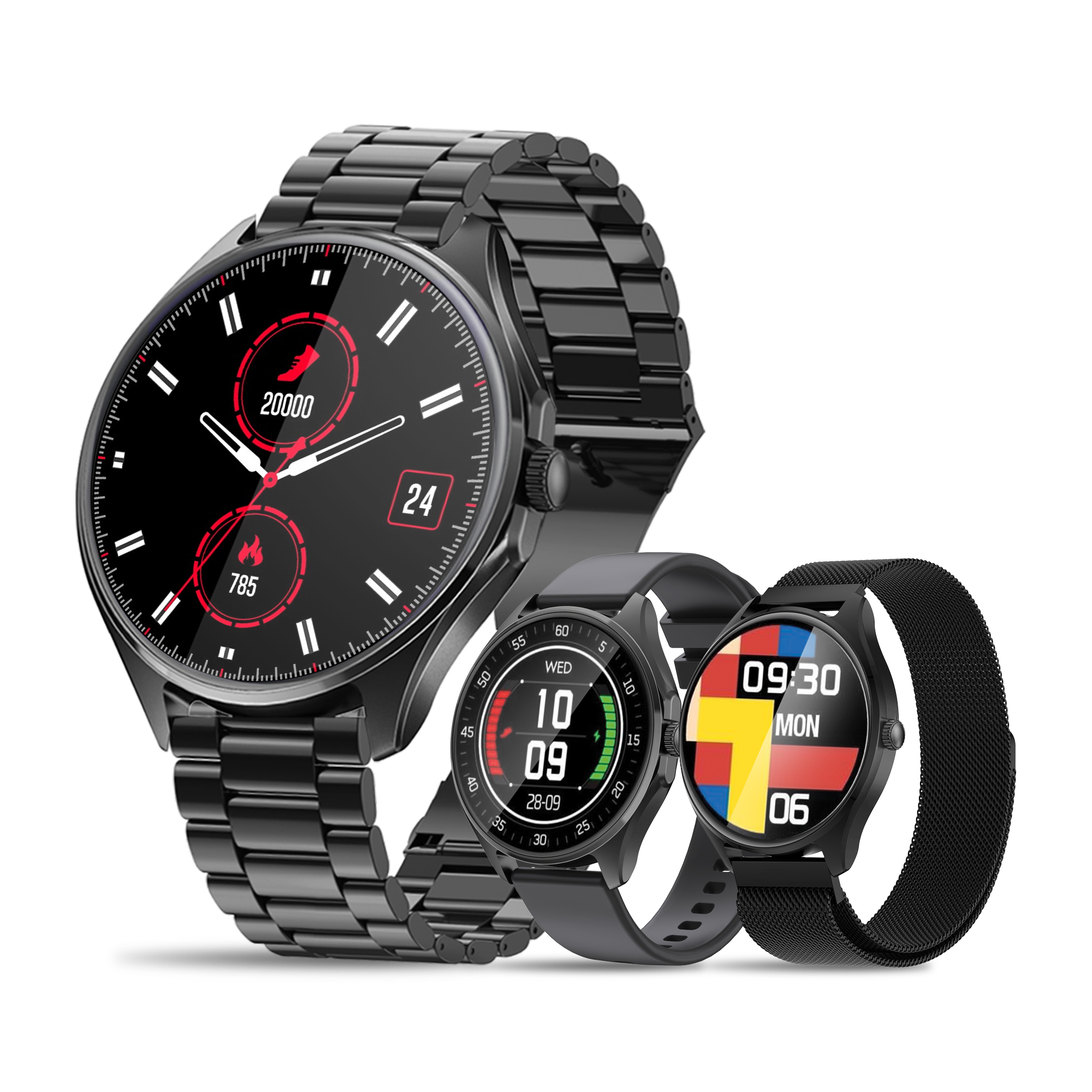 Vorago SW-505 reloj inteligente y deportivo AMOLED 36 mm Digital 466 x 466 Pixeles Pantalla táctil Negro