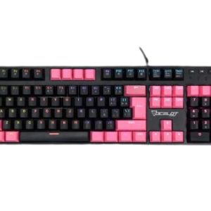 Ocelot Gaming OGMK04 teclado USB Español Negro, Rosa