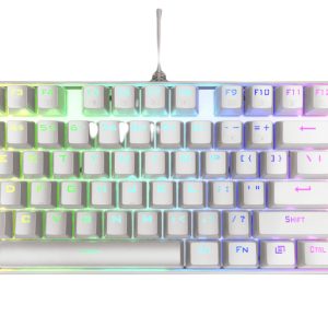 REDRAGON K552W-RGB-1R-SP KUMARA WHITE RGB, Teclado Mecánico Gaming