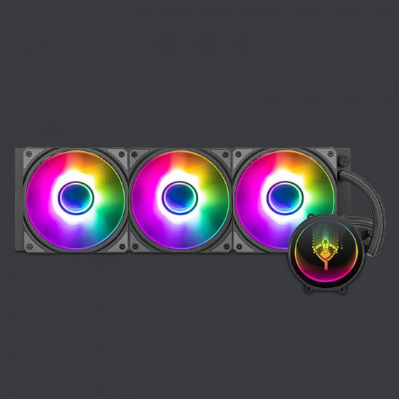 Yeyian YTT-360AL-01 sistema de refrigeración para ordenador Procesador Kit de refrigeración líquida 12 cm Negro 3 pieza(s)