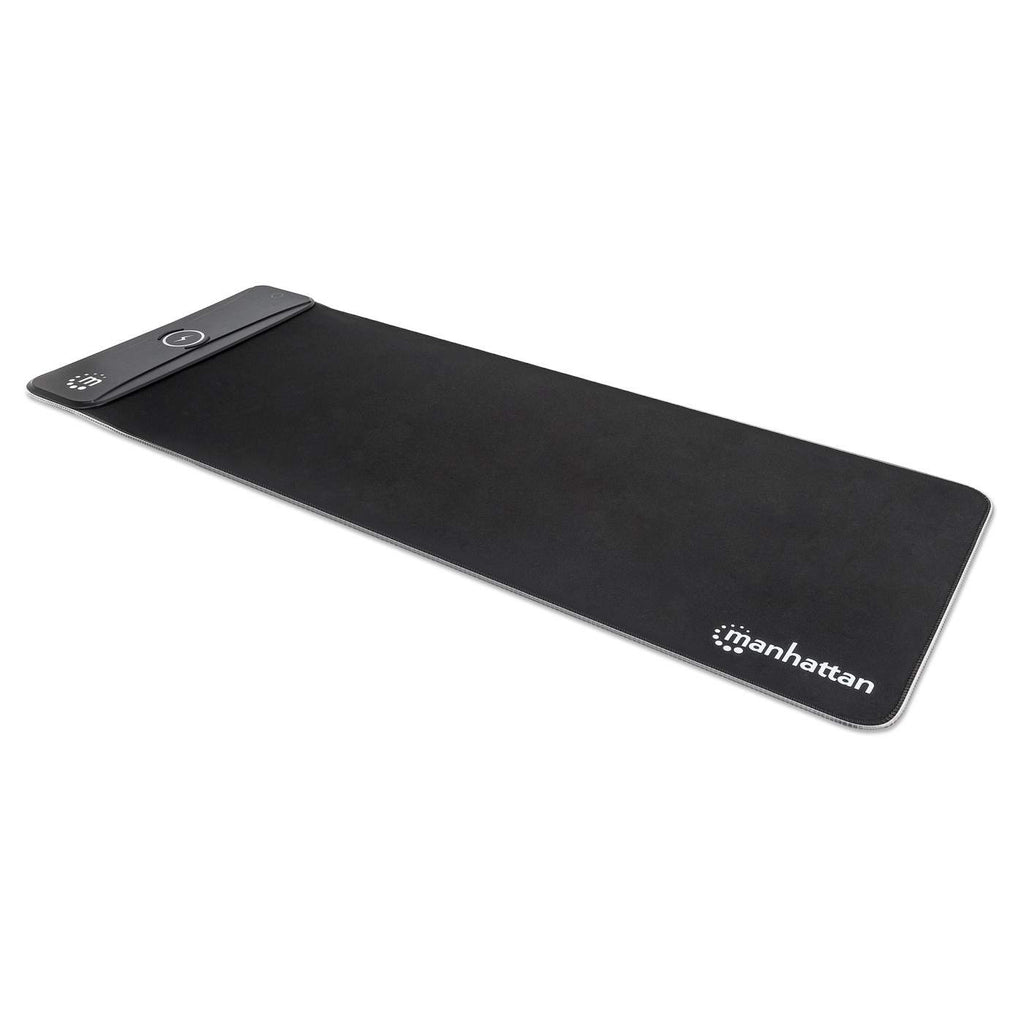 Manhattan Mousepad Gaming tamaño XXL con luz LED y Cargador Inalámbrico