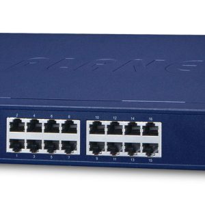 PLANET GSW-1601 dispositivo de redes No administrado Gigabit Ethernet (10/100/1000) 1U Azul