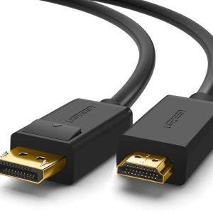 Ugreen 10239 adaptador de cable de vídeo 1.5 m DisplayPort HDMI Negro
