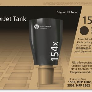 HP Kit de recarga de tóner de tanque original LaserJet 154X, negro
