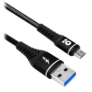 BRobotix 6000724 cable USB USB 2.0 1 m USB A Micro-USB B Negro