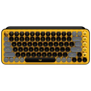 Logitech Pop Keys teclado Universal RF inalámbrico + bluetooth Negro, Gris, Amarillo