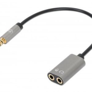 Manhattan Adaptador Auxiliar en “Y” de un Plug a 2 salidas 3.5 mm