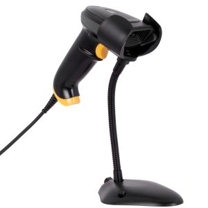 TechZone TZBESC3 lector de código barras Lector de código de barras manual 1D LED Negro