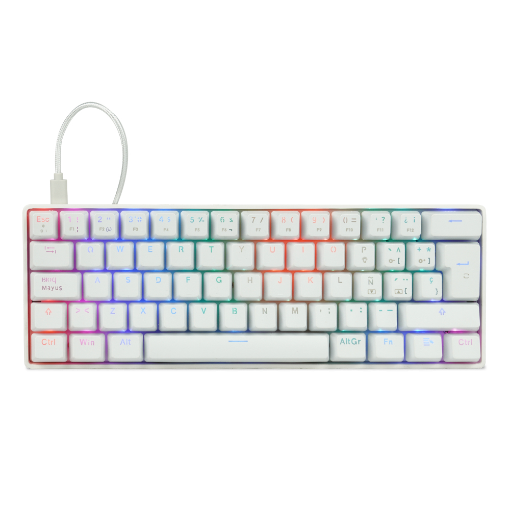 Game Factor KBG560-WH teclado Juego USB QWERTY Español Blanco