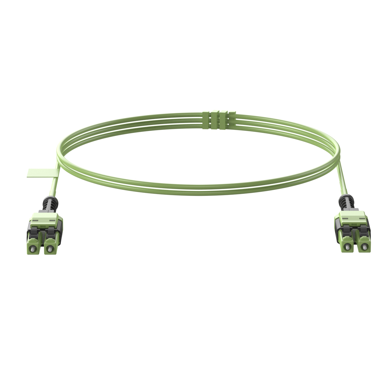 Panduit FW2RLU1U1ONM002 cable InfiniBand y de fibra óptica 2 m LC Cal, Verde