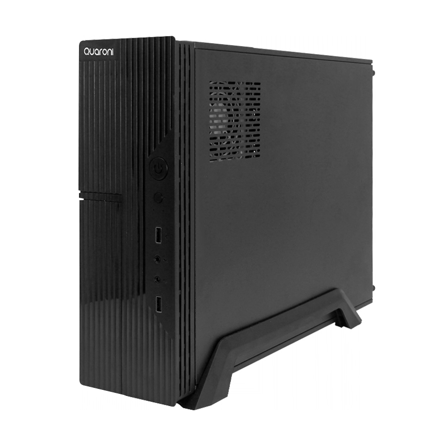 Quaroni QCS-02 gabinete de computadora Mini Tower Negro 500 W