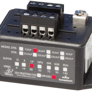 Ditek DTK-2LVLPLV supresor de picos Negro 24 V