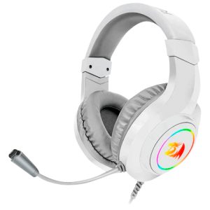 REDRAGON H260W-RGB HYLAS RGB WHITE, Auricular stereo multiplataforma, iluminación RGB