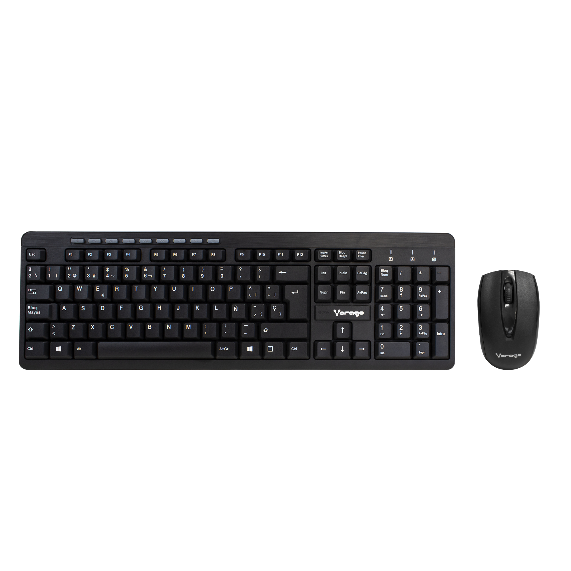 Vorago KM-304 teclado Ratón incluido Universal RF inalámbrico QWERTY Español Negro