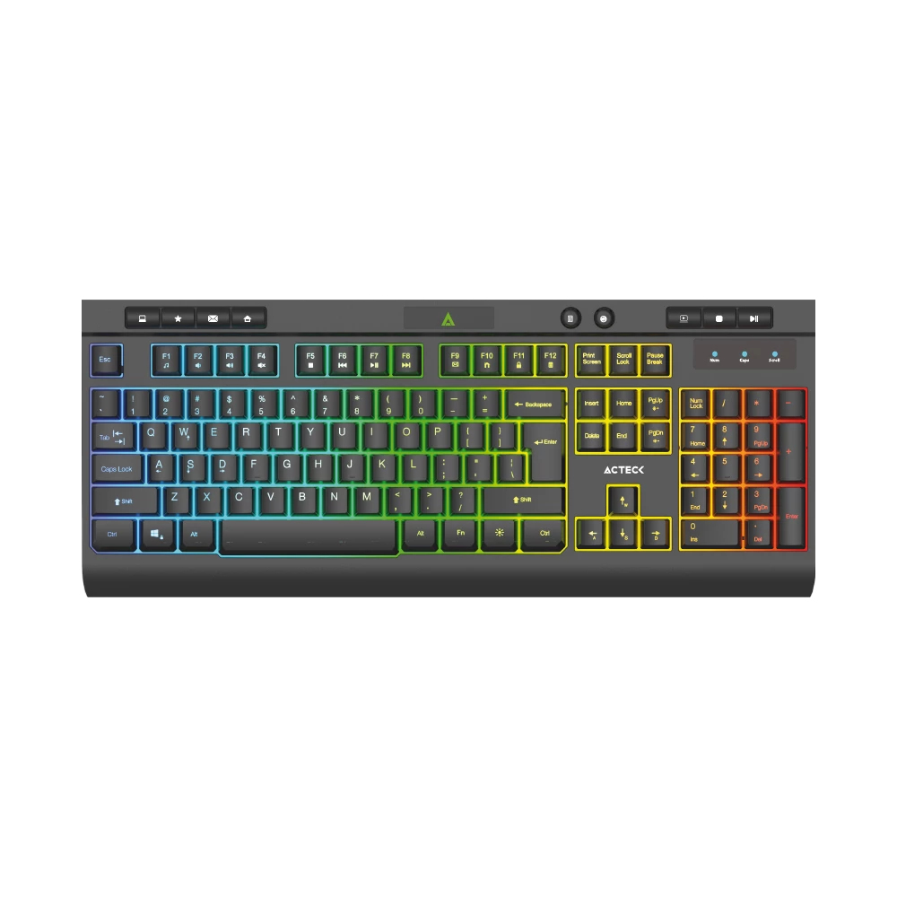 Acteck Aurean Pro TA477G teclado Universal USB Negro
