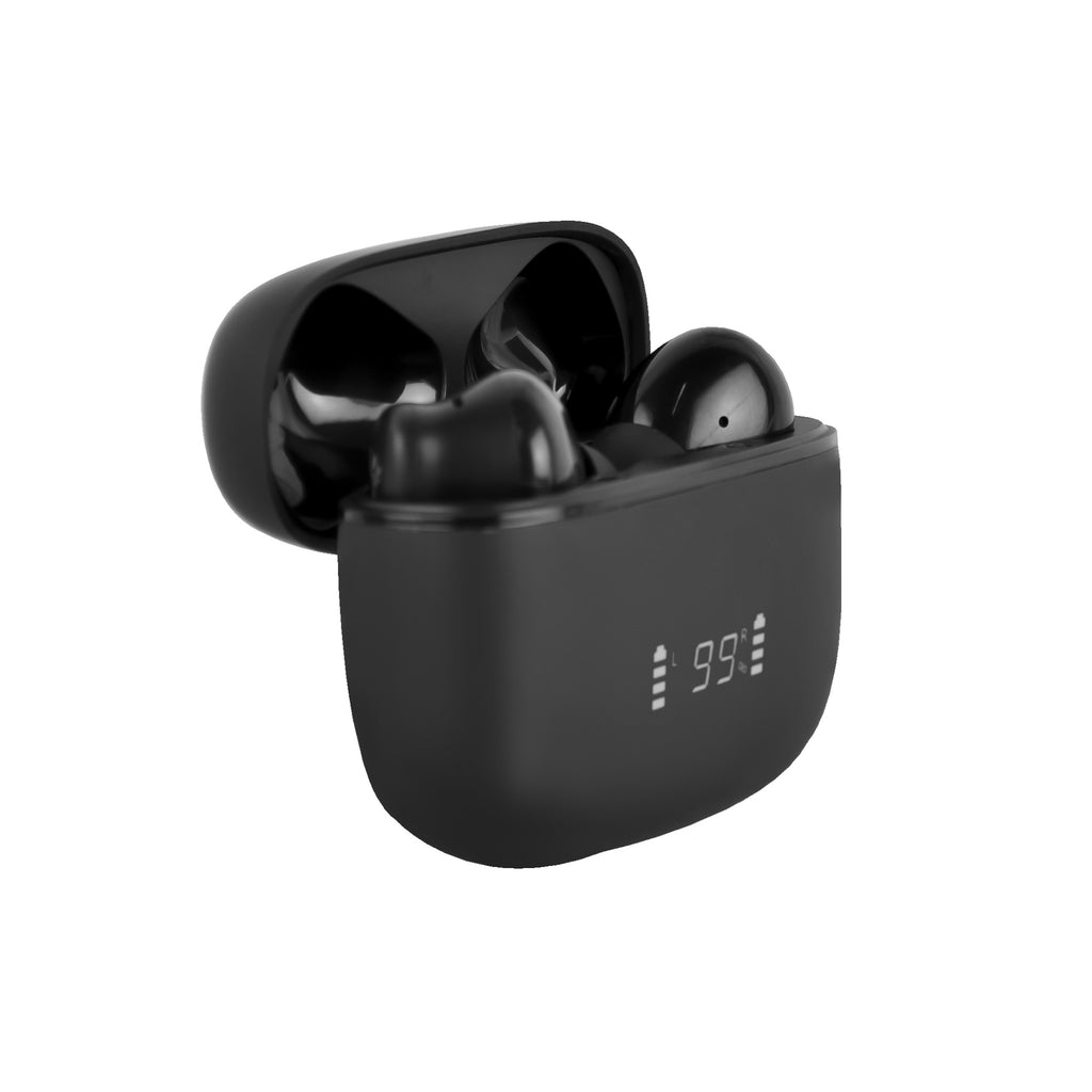 Perfect Choice PC-117209 audífono y auriculare Auriculares True Wireless Stereo (TWS) Intra auditivo Llamadas/Música Bluetooth Negro