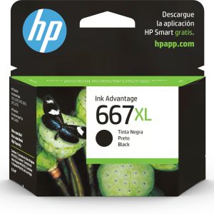 HP Cartucho de tinta de alto rendimiento Original Advantage 667XL, negro