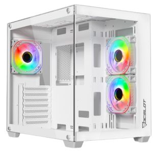 Ocelot Gaming W-CUBE 2 gabinete de computadora Blanco