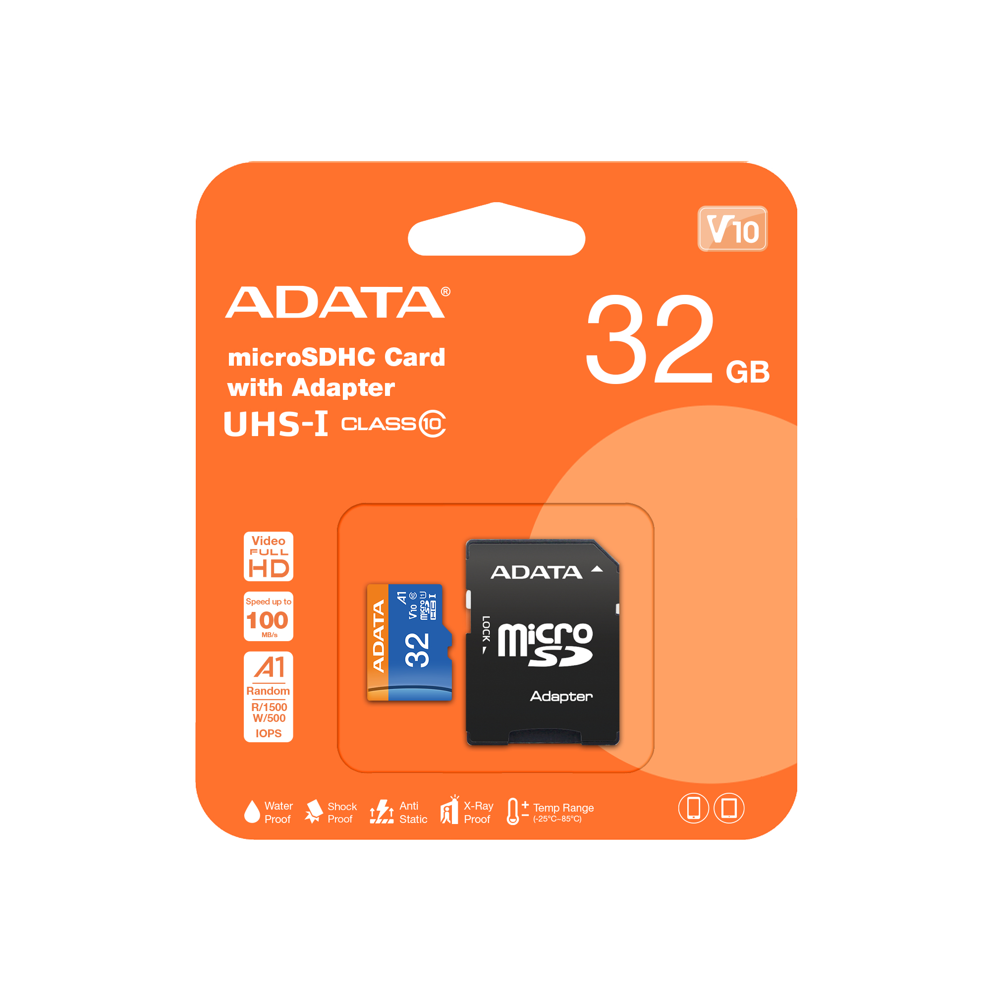 ADATA 32GB, microSDHC, Class 10 UHS-I Clase 10