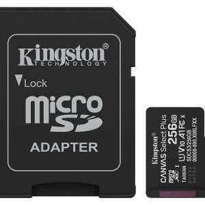 Kingston Technology 256GB microSDXC Canvas Select Plus Gen3 150MB/s A1 (Incluye adaptador de SD)