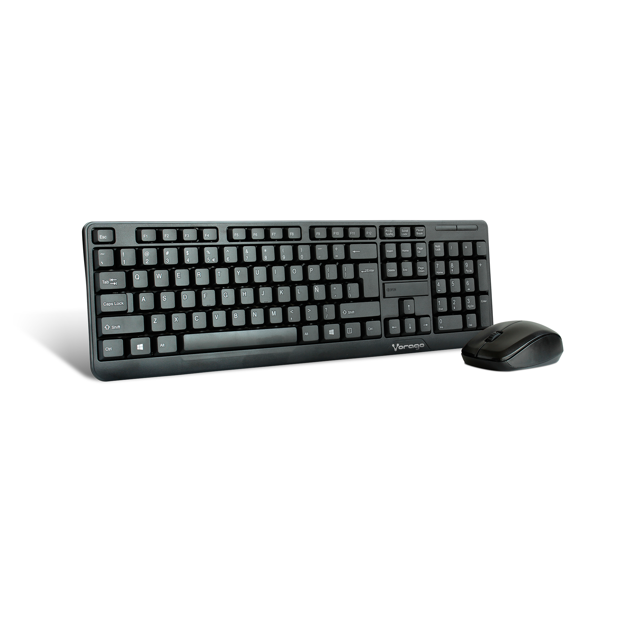 Vorago KM-302 teclado Ratón incluido Universal RF inalámbrico QWERTY Español Negro