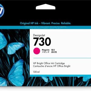 HP Cartucho de tinta DesignJet 730 magenta de 130 ml