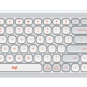 Logitech POP Icon Combo teclado Ratón incluido Universal Bluetooth QWERTY Español Naranja, Blanco