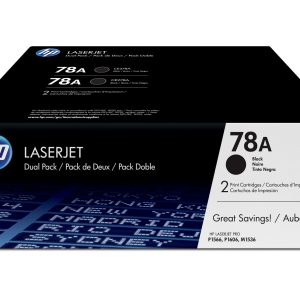HP Pack de ahorro de 2 cartuchos de tóner original LaserJet 78A negro