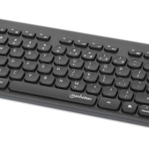 Manhattan 180764 teclado Universal RF inalámbrico QWERTY Negro