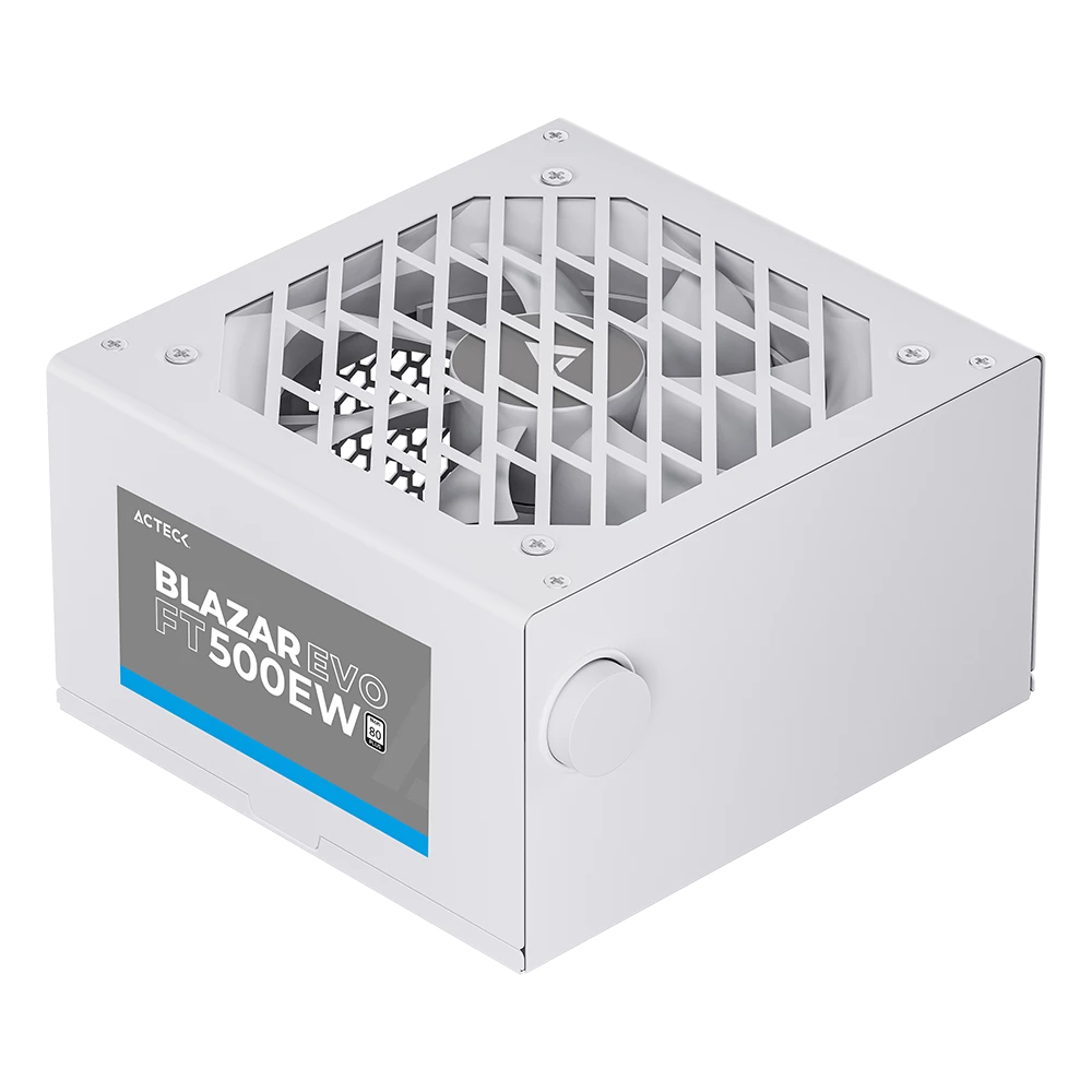 Acteck Blazar Evo FT500EW unidad de fuente de alimentación 500 W 20+4 pin ATX ATX Blanco