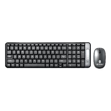 BRobotix 6000625 teclado Ratón incluido Universal RF inalámbrico QWERTY Español Gris