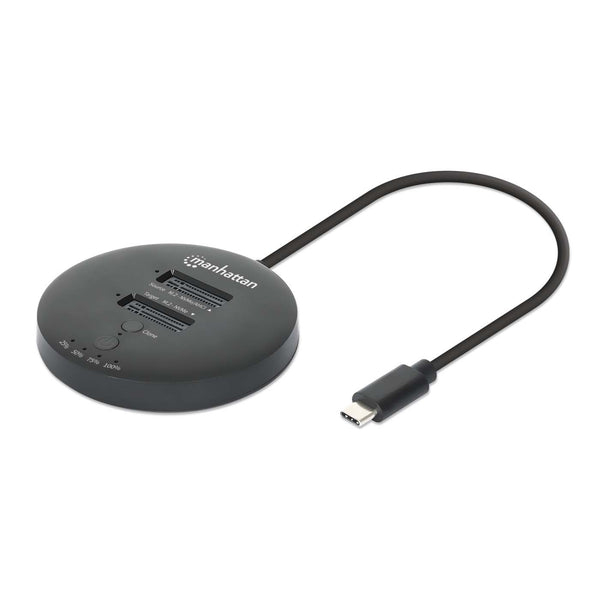 Manhattan 130752 duplicador de datos y soporte Duplicador de HDD/ SSD (discos duros/unidades de estado sólido) Negro 1 copias