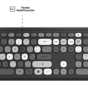 Acteck AC-935166 teclado Ratón incluido Oficina RF inalámbrico Negro