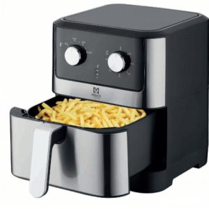 Mirati MFA02 freidora Sencillo 6 L 1500 W Freidora de aire caliente Plata, Negro