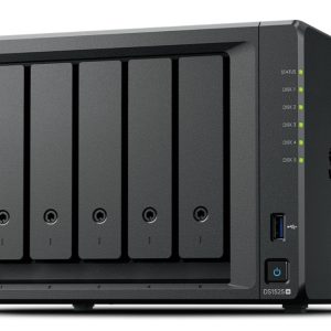 Synology DiskStation DS1525+ servidor de almacenamiento NAS Ryzen Embedded V1500B 8 GB DDR4 0 TB Negro