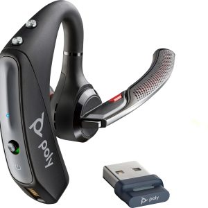 POLY Auriculares con Bluetooth Voyager 5200 USB-A + adaptador BT700