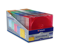 Verbatim CD/DVD Slim cases Matriz de almacenamiento Cartucho de cinta