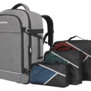 Manhattan 440370 maletín para laptop 43.9 cm (17.3") Mochila Gris