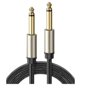 Ugreen 40815 cable de audio 10 m 6.35mm TS Negro, Oro