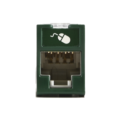 Siemon U6A-H07NS placa de pared o cubierta de interruptor Verde