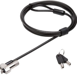 TechZone TZKL703KD cable antirrobo Negro 1.8 m